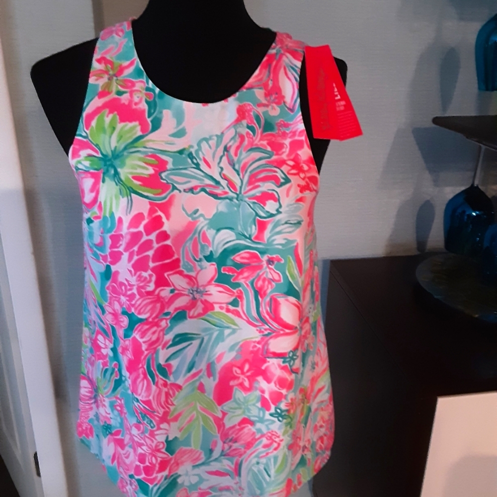 Lilly Pulitzer Pink Tank Top, NEW WITH TAGS